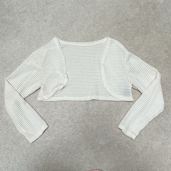 Drop Shoulder Open Front Cardigan - Picture 7 of 10